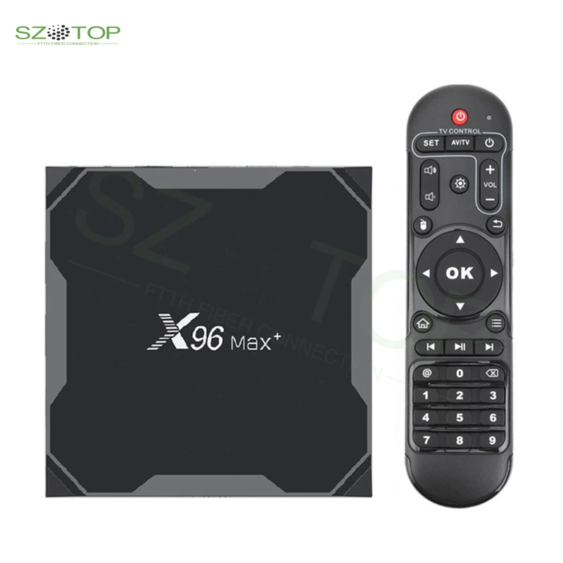 

X96 MAX Plus 4GB 64GB 32GB Smart TV Box Android 9.0 Amlogic S905X3 Quad Core Wifi BT H.265 8K Youtube X96Max Plus Set top box