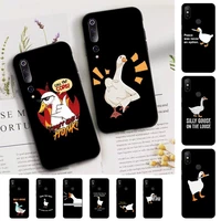 fhnblj duck goose game phone case for xiaomi mi 5 6 8 9 10 lite pro se mix 2s 3 f1 max2 3