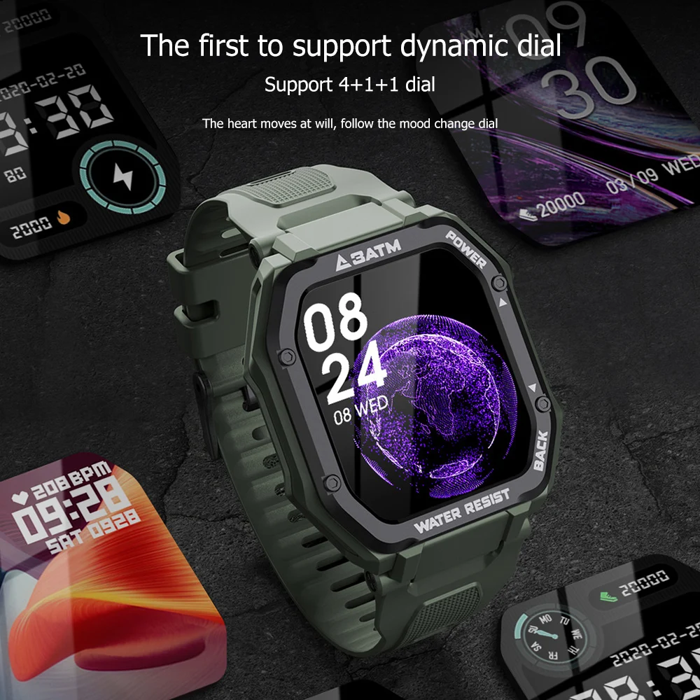 

ORDRO C16 Smart Watch Heart Rate Blood Pressure Exercise Waterproof Pedometer Sport Fitness Wristband Smart Swim Diving Bracelet