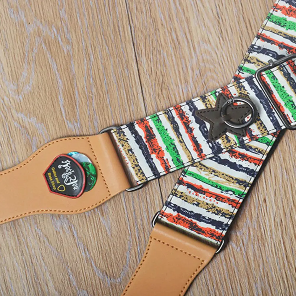 Гитарный ремень с регулируемой длиной винтажный пояс для басов укулеле