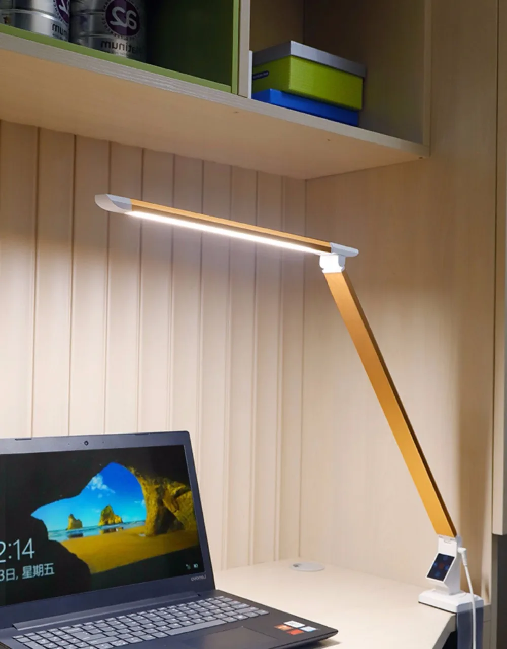 Artpad, Современная высокомощная Светодиодная лампа, настольная AC85-220V, 12 Вт, складные клещи, Настольный светильник с регулируемой яркостью, для чтения, для учебы, офиса, светильник, три цвета