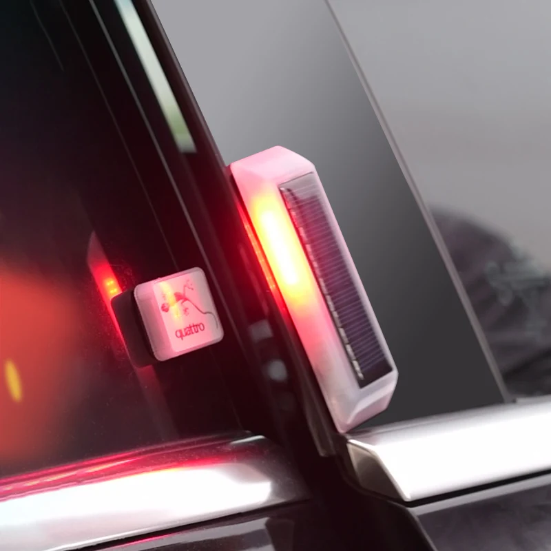 

2pcs Solar LED Waterproof Car Door Magnetic Door Opening Safety Indication Strobe Warning Lights Anti-collision Signal Lamp