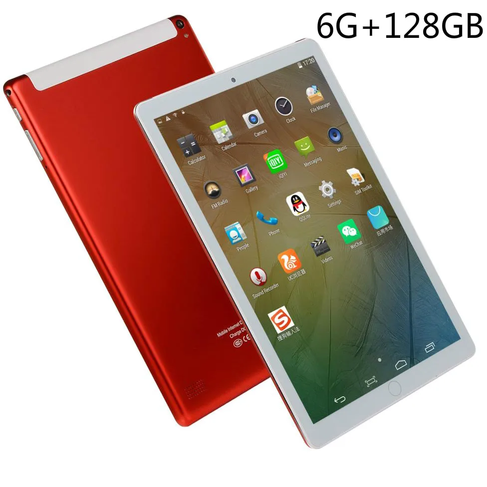 10-дюймовый планшет, 4G LTE, планшетный ПК, 10 ядер, 4 Гб ОЗУ, 128 Гб ПЗУ, Google market, 1280x800, ips планшеты, Android 8,0, Wifi, gps, Bluetooth