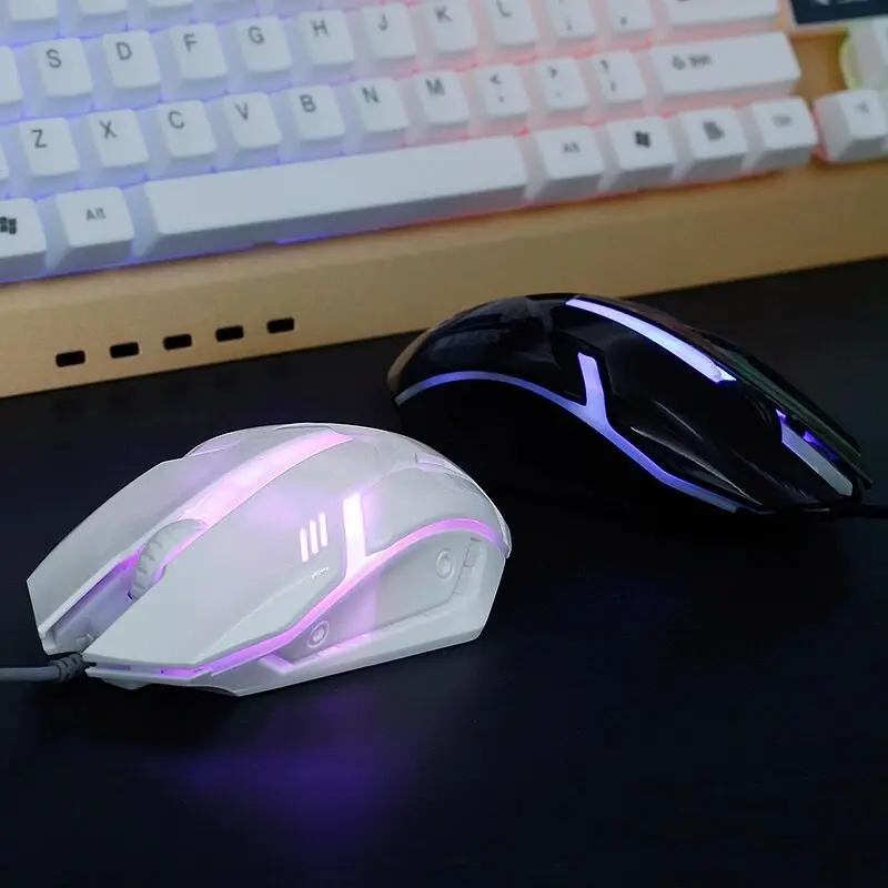 Проводная игровая мышь erlies 4 цвета светодиодсветильник горячая распродажа USB