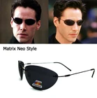Солнцезащитные очки Мужские без оправы, ультралегкие титановые Поляризационные солнечные очки в неоновом стиле Matrix, 2021