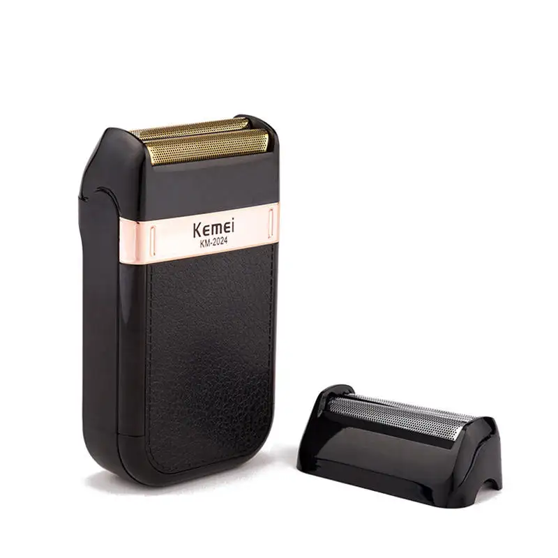 Kemei электрическая бритва для мужчин триммер бороды два лезвия