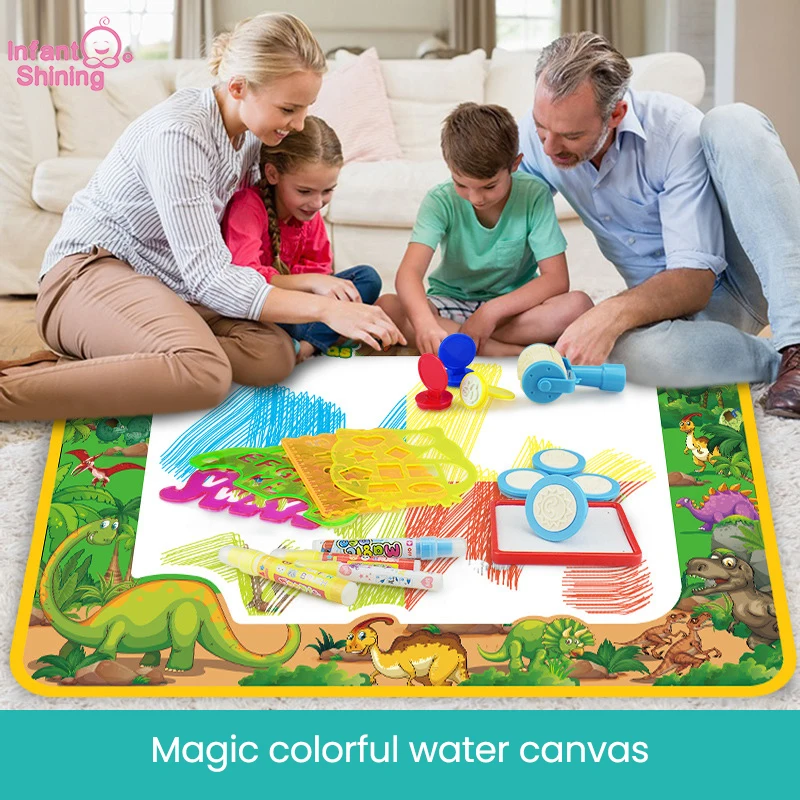 

Infant Shining Children's Magic Water Canvas Early Education Writing Book Graffiti Blanket Painting Book Puzzle Drawing Toys