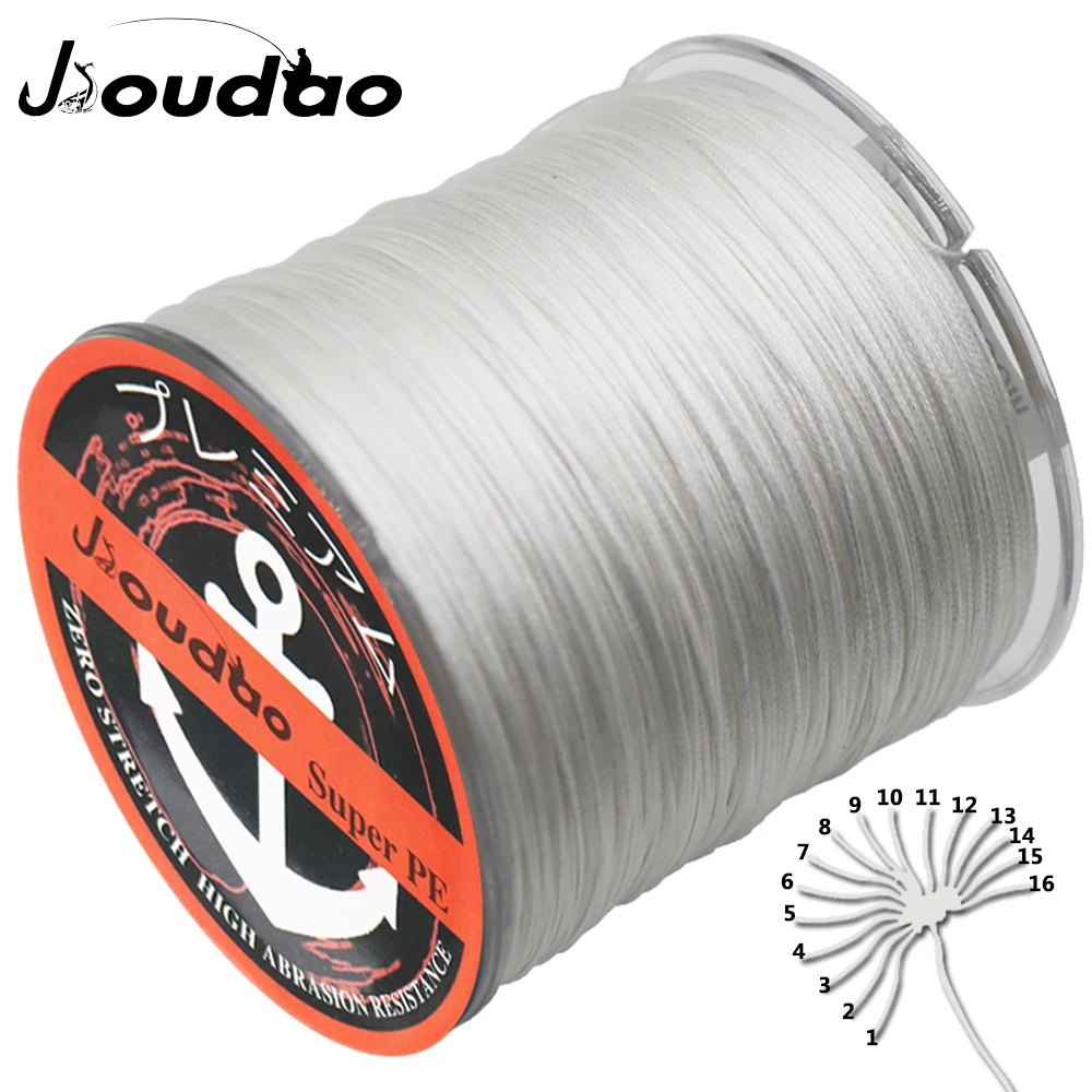 Серия Jioudao 16 нитей 500 м супер прочная плетеная рыболовная проволока 55 280LB 0 29 1 20 мм