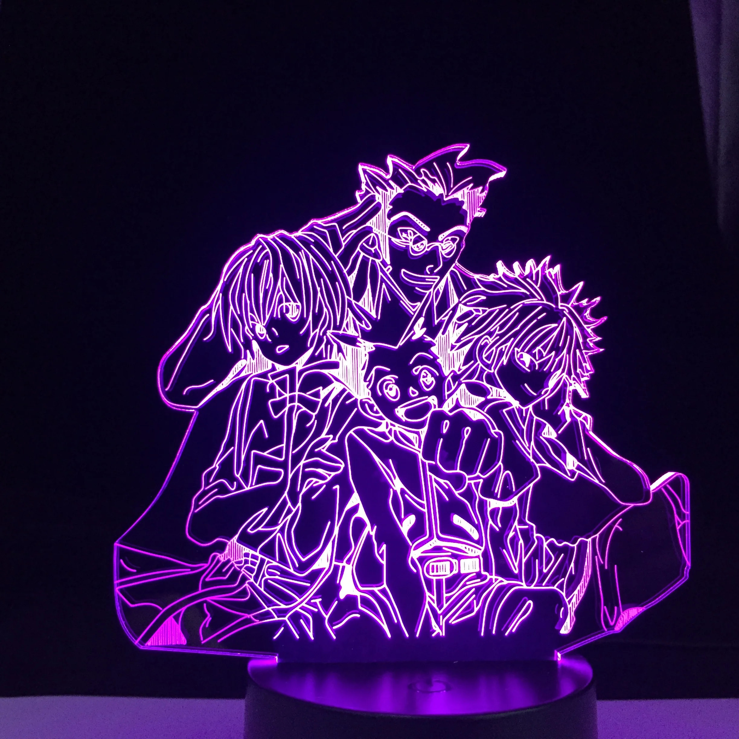 Светодиодный ночсветильник Hunter X Killua акриловый неоновый 3d светильник для детской