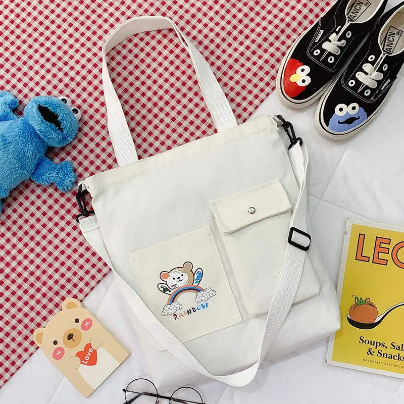 Женская сумка через плечо с мультяшным рисунком школьный ранец на одно