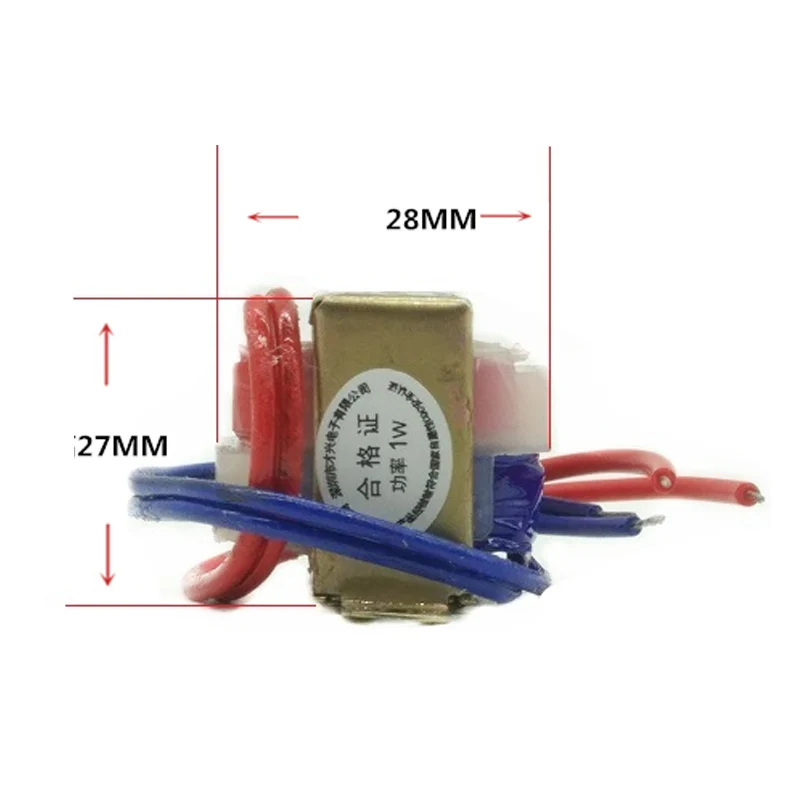 EI28 Power Transformer AC 6V 9V 12V 15V 18V 24V Output Voltage 1W Copper Core Input DB-1VA 220V Single/Dual | Строительство и