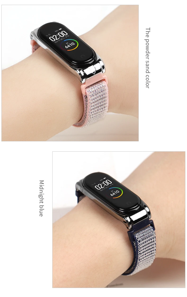 Нейлоновый браслет-петля для Xiaomi mi, ремешок 4/3, mi Band 4, аксессуары для Xiaomi mi, ремешок 3, сменный ремешок