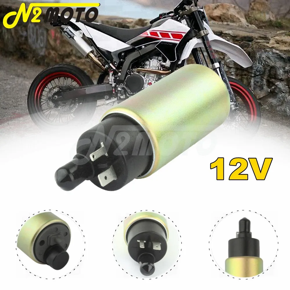 Электрический Впускной топливный насос для мотоцикла 12 в 30 мм Yamaha YZF R15 R125 FZ1 FZ6 YBR 125