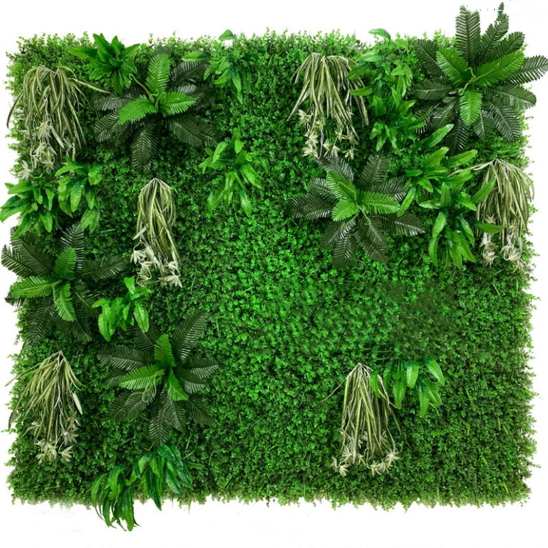 

New 40x60cm Green Artificial Plants Wall Panel Outdoor Lawns Carpet Decor Wedding Backdrop Party Hotel Garden Grass Flower Wall