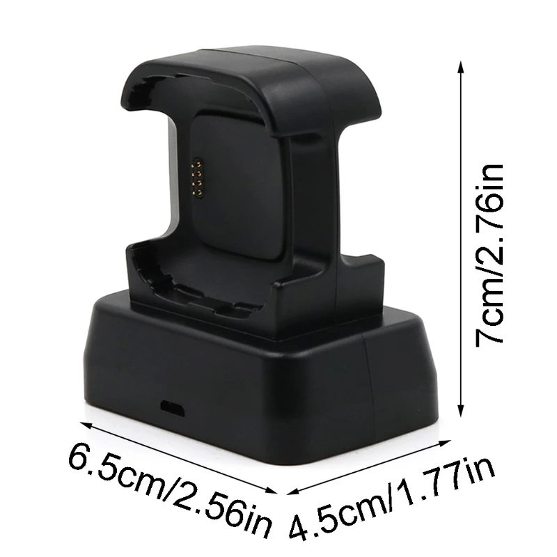 

USB Charging Cable Cradle Station Dual-purpose Bracket Stand Holder for Versa Smart Watch Replacement High Quality and Brand New