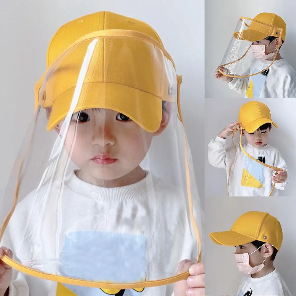 Детская Пылезащитная шапка маска для лица бейсболка детская Защитная дышащая