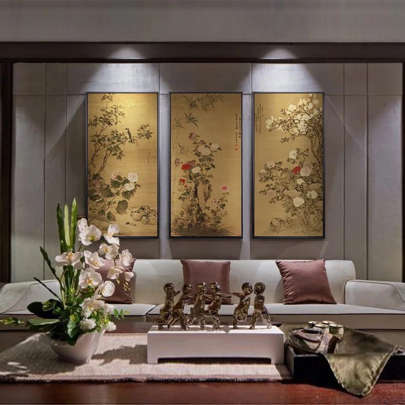 Традиционная китайская живопись пиона национальная красота и аромат небесного