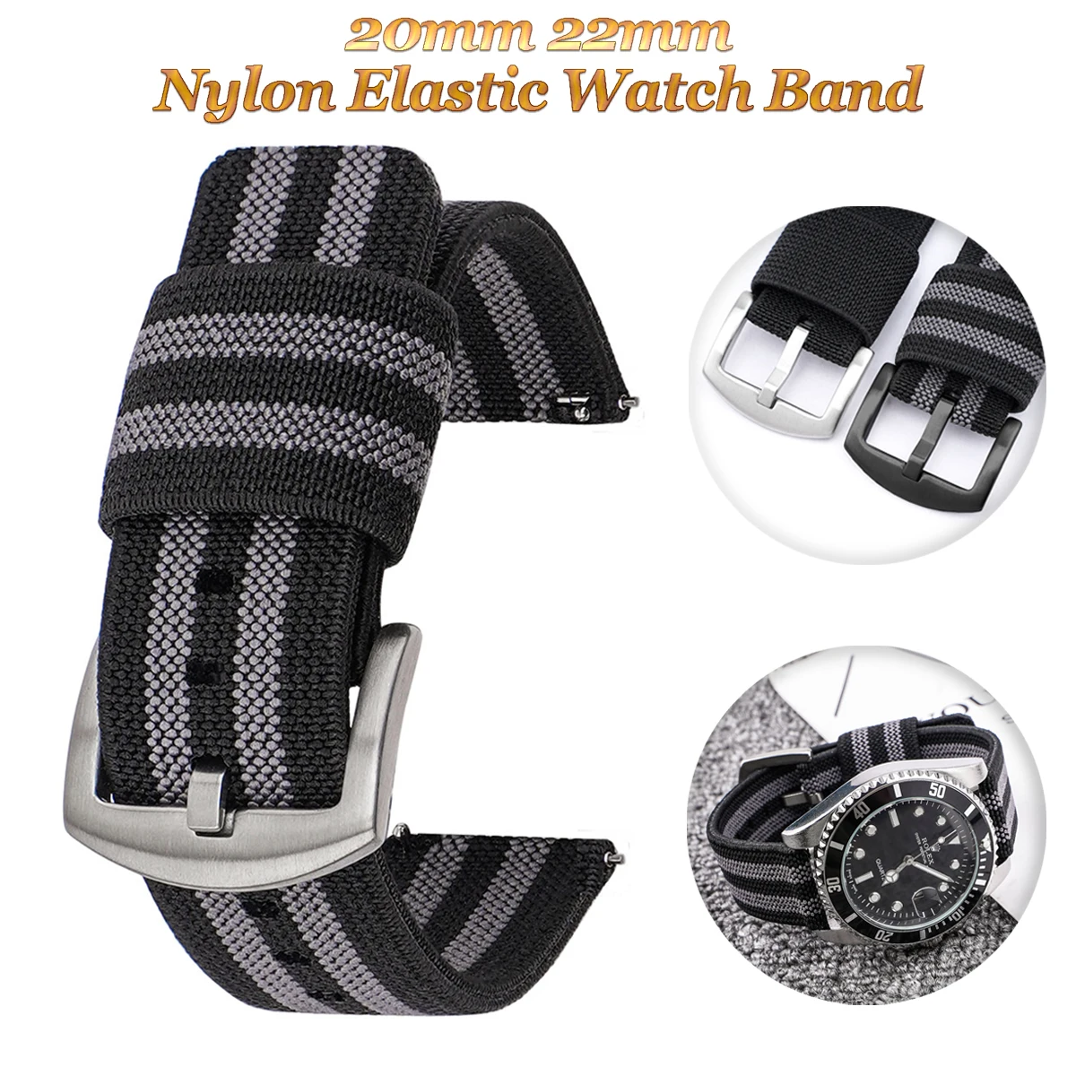 Ремешок для часов Huawei GT2 нейлоновый спортивный универсальный браслет наручных