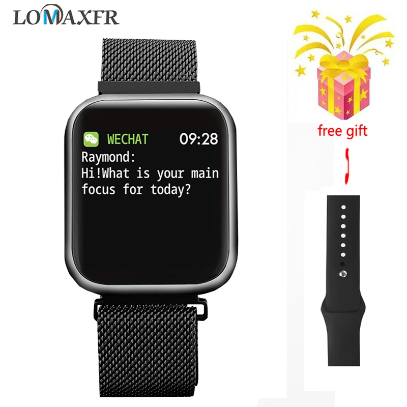 P80 SmartWatch android часы монитор сердечного ритма наручные часы с измерителем давления ip68 Водонепроницаемый Женский фитнес Браслет для iPhone pk P70