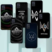 realme watch dogs 2 dedsec phone case for samsung a71 a80 a91 a01 a02 a11 a12 a21 a31 a32 a20e cover coque