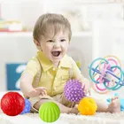 Подарок для новорожденных, детский Прорезыватель для зубов, мягкие погремушки, игрушки для детей 0-12 месяцев, развивающая игрушка, шарик, ручной звонок, Развивающие детские игрушки для прорезывания зубов
