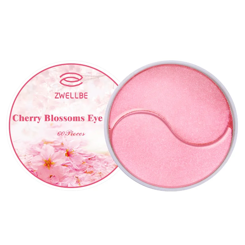 cherry blossoms Патчи под глаза Коллагеновая кристальная маска для глаз гелевая повязка для глаз Уход за глазами маски для сна удаление темных кругов предупреждающий старение морщины вокруг глаз инструмент для ухода за кожей - Цвет: cherry blossoms