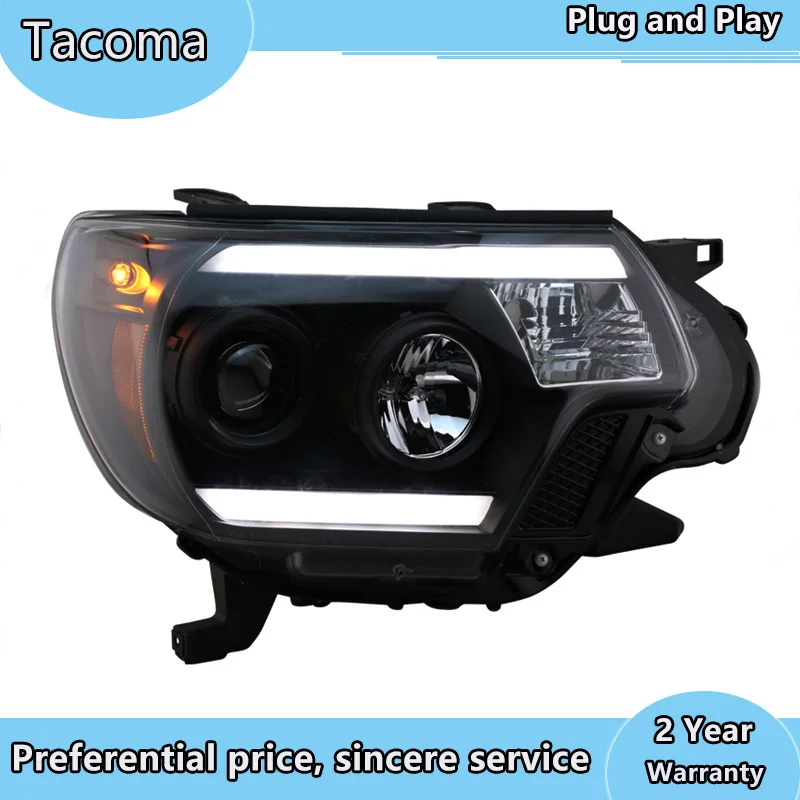 

Car Styling for Toyota Tacoma Headlights 2012-2015 Tacoma LED Headlight LED DRL Bi Xenon Lens Head Lamp Accessories