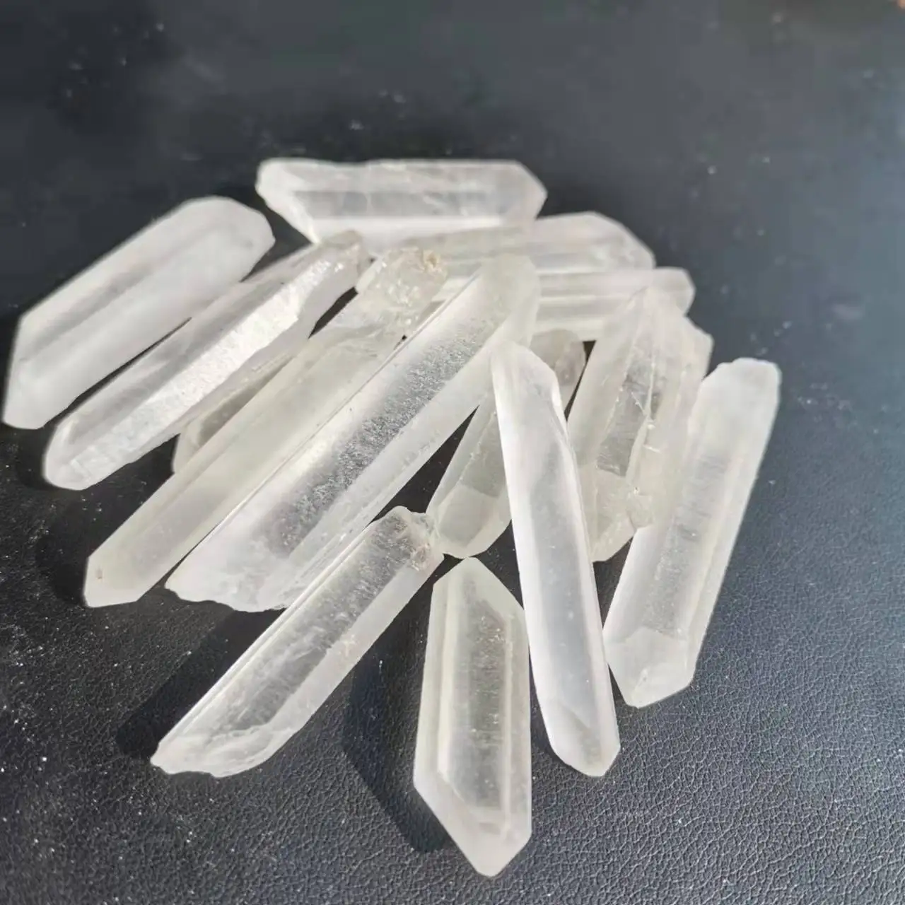 

100g Natural unpolished quartz crystal point clear Crystal Quartz stones
