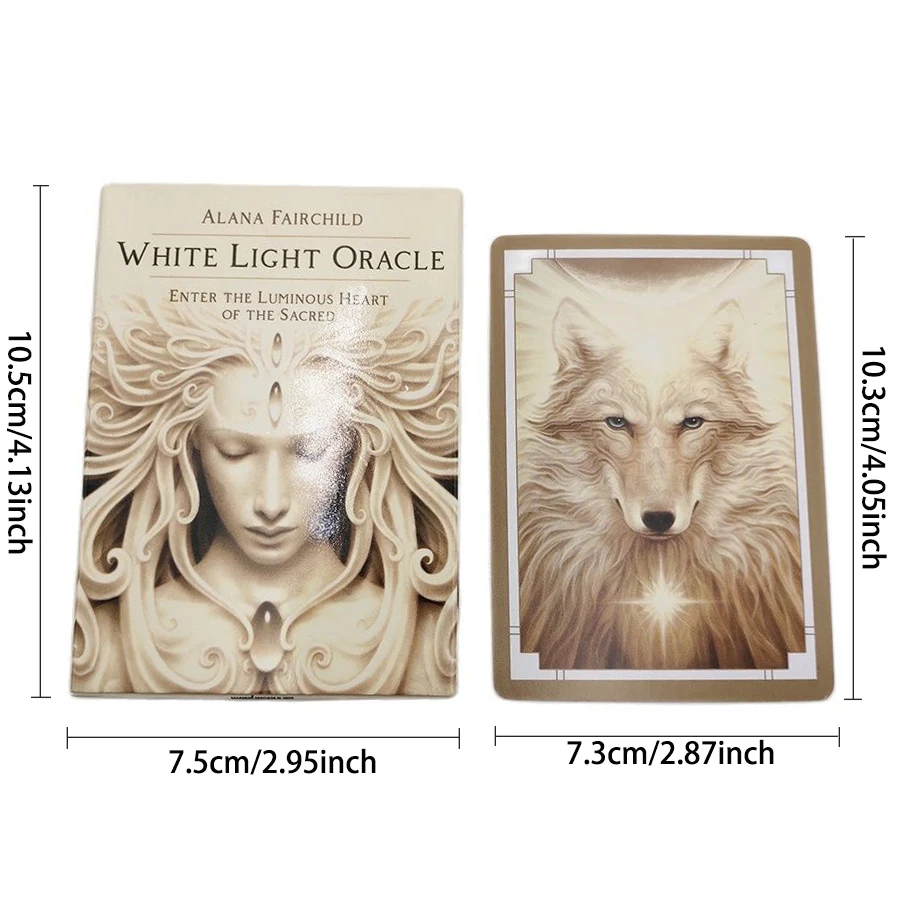 Белый свет карты с изображением оракла гадания судьба геймплей 44 листа Таро