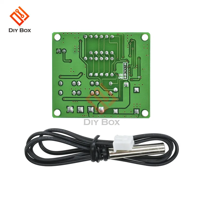 XH-W1219 DC12V двойной светодиодный цифровой дисплей цикл термостат контроль температуры Лер регулятор переключатель реле управления NTC модуль датчика