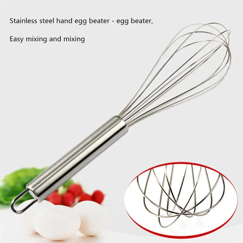 

Stainless Steel Cream Mixer Manual Press Mixer Egg Beater Frother Kitchen Mixing Tool