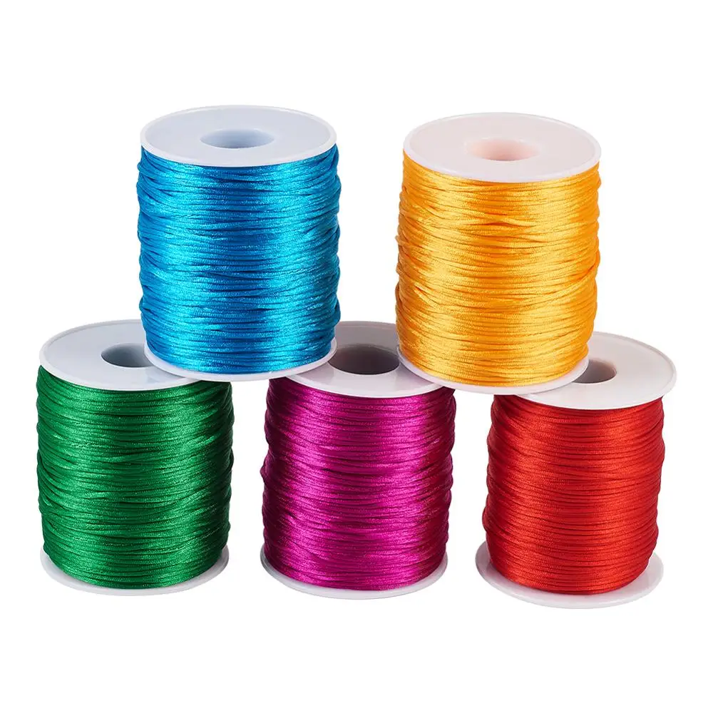 Плетеная нить для рукоделия 1 5 мм 100 м/катушка китайский узел браслет | Украшения и