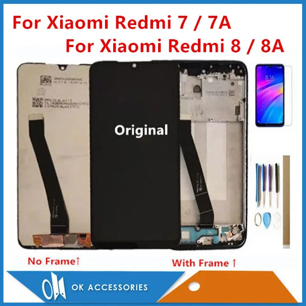 Дисплейный модуль для Xiaomi Redmi 7 7A 8 8A 9A/9C с рамкой/без рамки|Экраны мобильных