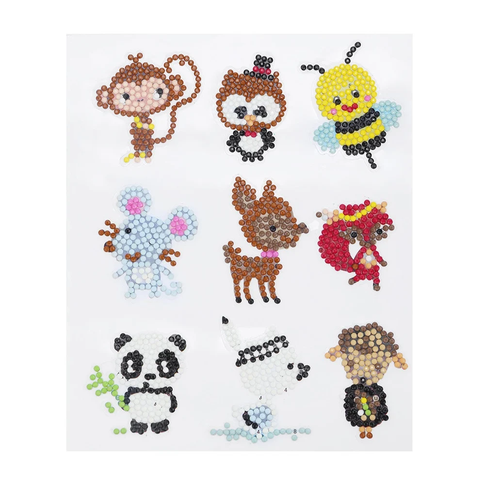 6pcs 5D DIY Full Drill Special Diamond Painting Owl Butterfly Shark Marine Animal Women Bag Phone Case Cup Sticker Gift | Дом и сад