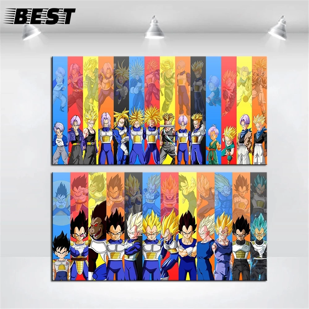 

The Extra-Sizes Goku Fighting Japan Anime Art Canvas Poster Print Wall Pictures