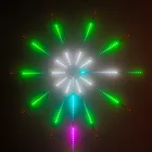 USB 5V фейерверк Светодиодные ленты светильник RGB неоновый светодиодный светильник лента музыкальная Управление метеорная лампа Marquee Праздничный Рождественский Декор Светильник s лента