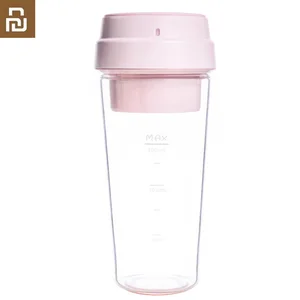 Электрическая соковыжималка Youpin 17Pin 400 мл, блендер мини для фруктов, овощей, апельсинового сока, чашка 400 мл для детей на открытом воздухе, розовый
