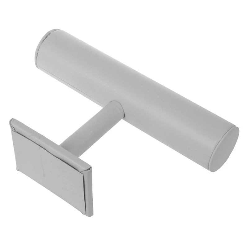 

Bracelet Jewelry White Display Rack Stand Holder & 19.75 Inch 3mm Rubber Cord Necklace with Stainless Steel Closure