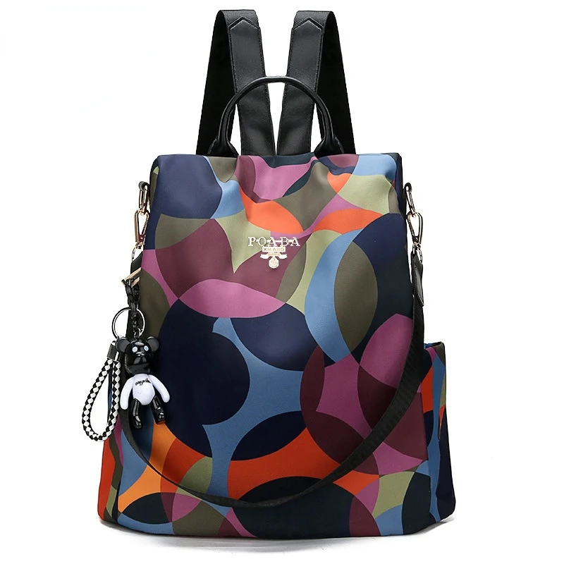 

Fashion Anti Theft Women Backpack Durable Fabric Oxford School Bag Pretty Style Girls School Backpack Travel Big Backpack Lady