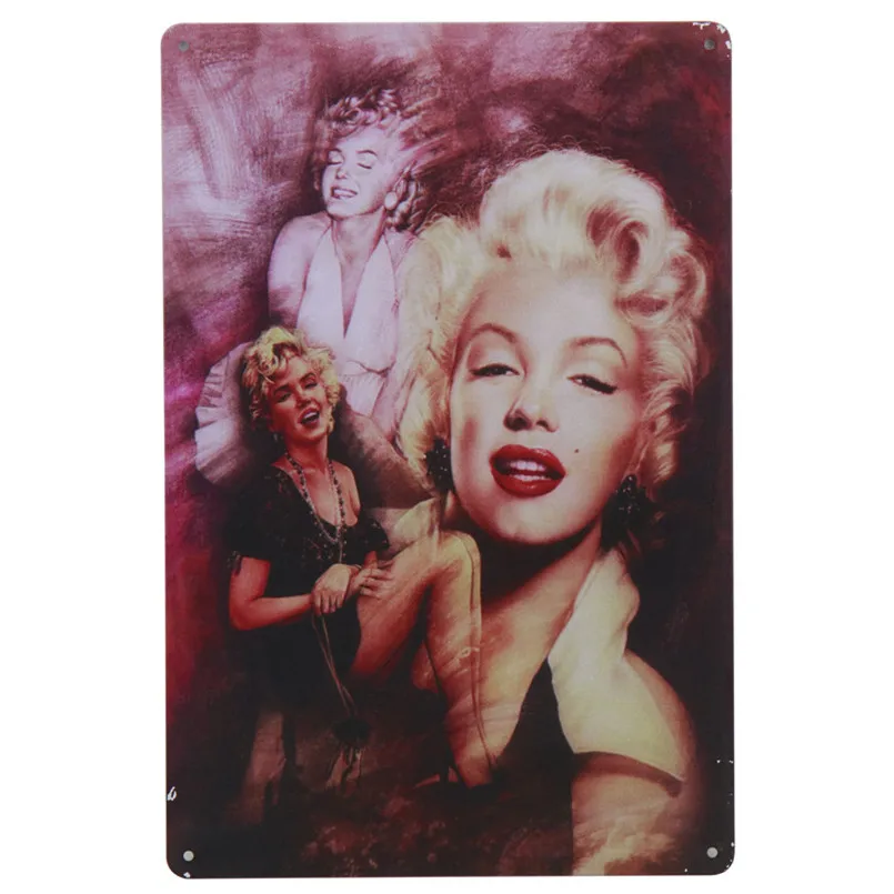 Классический фильм красота наклейки на стену Pub Club металлическая пластина с