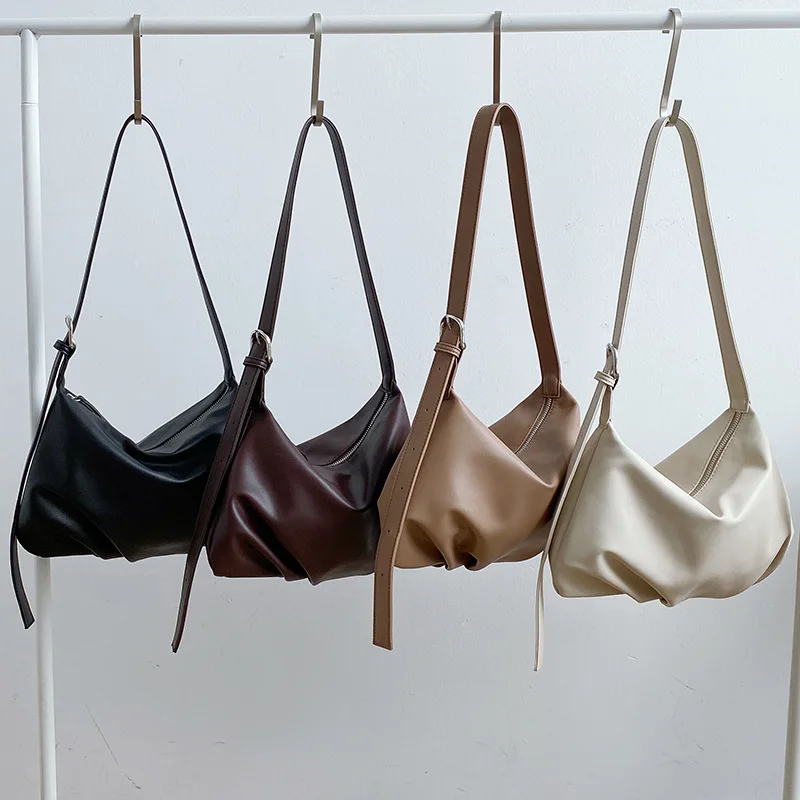 

Korean version 2021 new women's shoulder bag fashion trend messenger bag soft face underarm bag