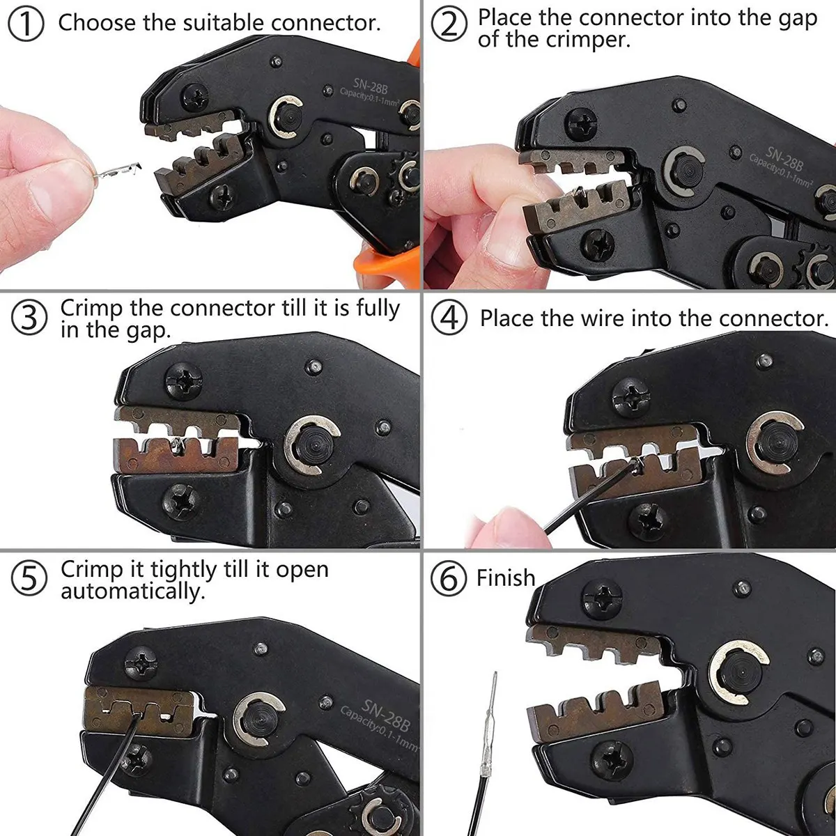 

HOT Crimp Connectors 1550PCS Crimping Tools Set with Female/ Male Pin Connector Crimping Pliers for KF2510 Connector