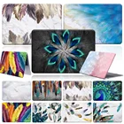 Чехол для ноутбука 2022 дюйма для Apple Macbook Pro 13 A2338 Pro 13 15Pro 14 A2442, чехол 2021Pro 16 A2485, чехол с принтом в виде перьев, аксессуары