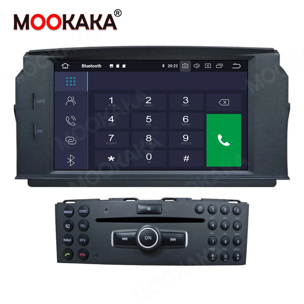 Android 10.0 4+64G Carplay Car Radio GPS Navigation Multimedia Player For Mercedes Benz C Class C200 C180 C220 C230 CD Autoradio