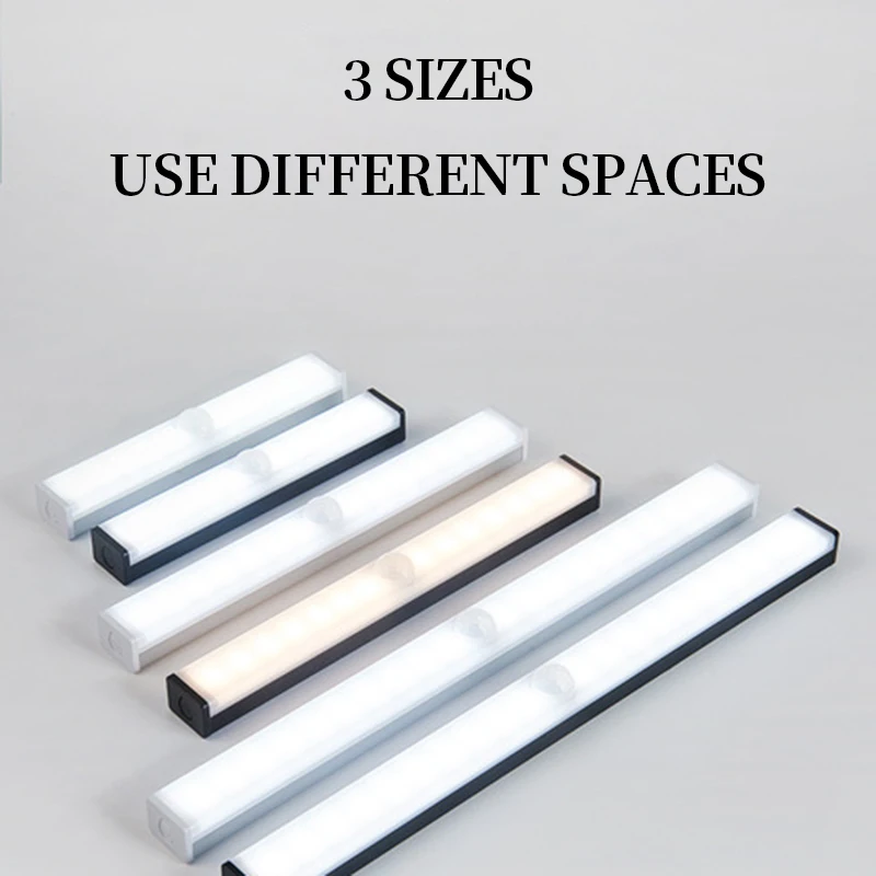 

LED Motion Sensor Closet Light 6 10 14 20 36 LEDs Under Cabinet Light Magnetic Night Lamp For Kitchen Stairs Wardrobe Cupboard