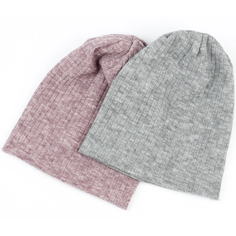 Женская весенне Зимняя яркая хлопчатобумажная шапка женская трикотажная