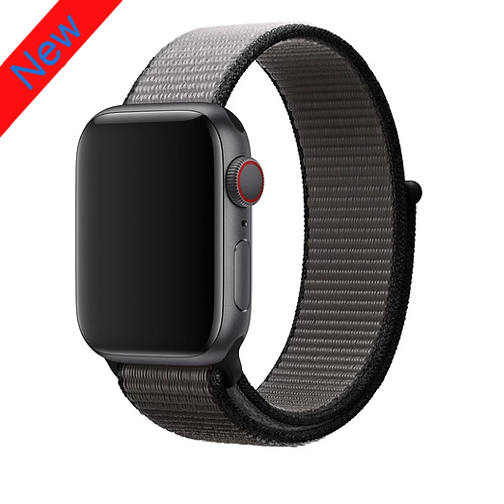 Anchor Gray Нейлоновый ремешок для Apple Watch band 42 мм 38 мм iWatch 4 band 44 мм 40 мм Браслет спортивная петля ремешок для часов correa ремень дышащий - Цвет ремешка: Anchor Gray