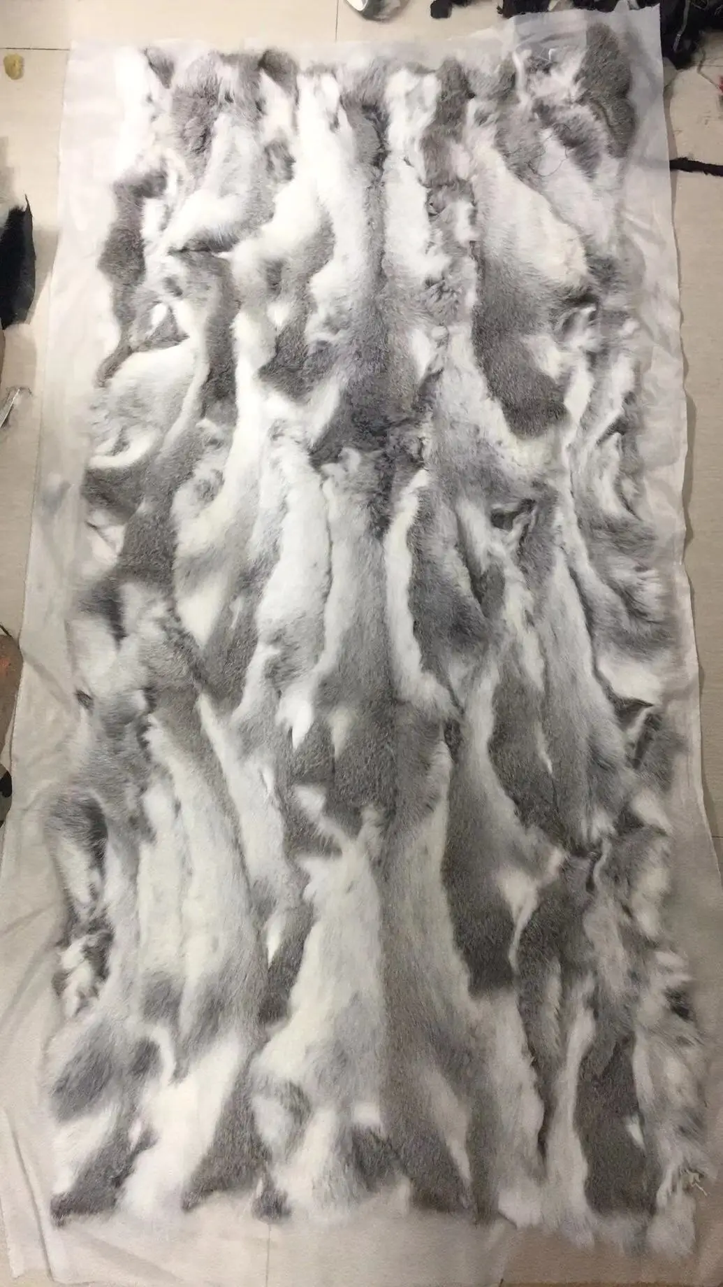 

New Natural real genuine rabbit Fur Blanket leather Soft plate Mattress Clothing fabric Plates material