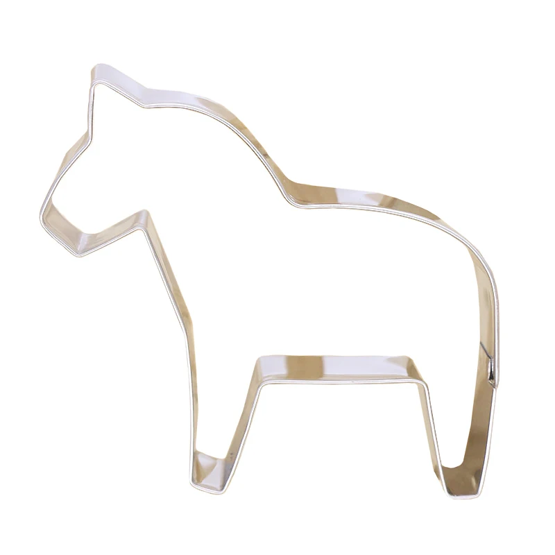 Новинка конский резак для печенья из нержавеющей стали в форме лошади 7 5 см