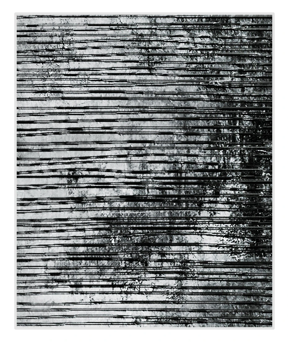 Винтажные черно-белые абстрактные чернила художественные картины на холсте